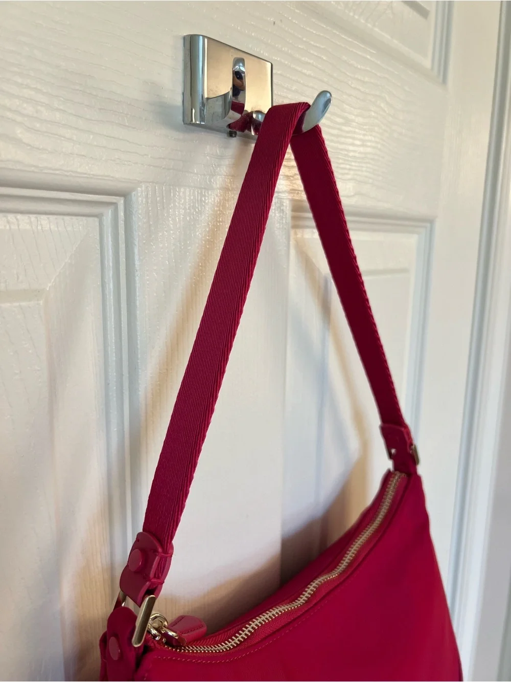 kate spade Raspberry Pink Shoulder Bag with Gold Hardware